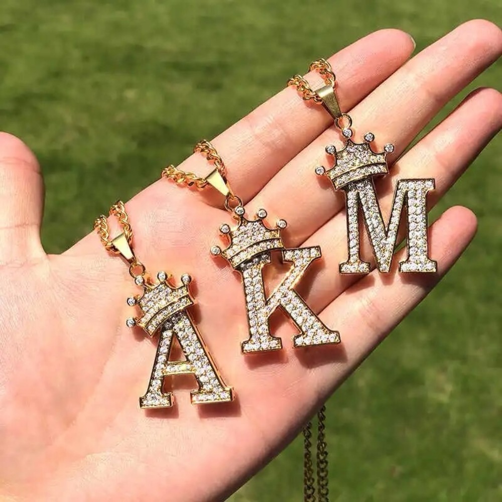 Letter Alphabet Necklaces GOLD Plated (NEW)